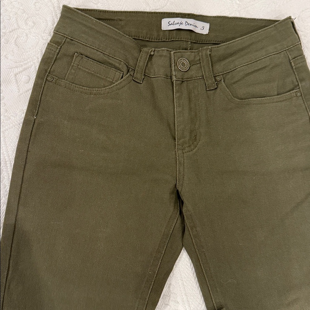 Savaje Denim Women's Skinny Jeans in Olive Size 5 EUC Only worn